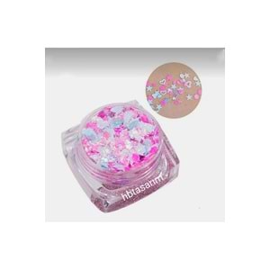 Yıldız glitter kalp şekilli