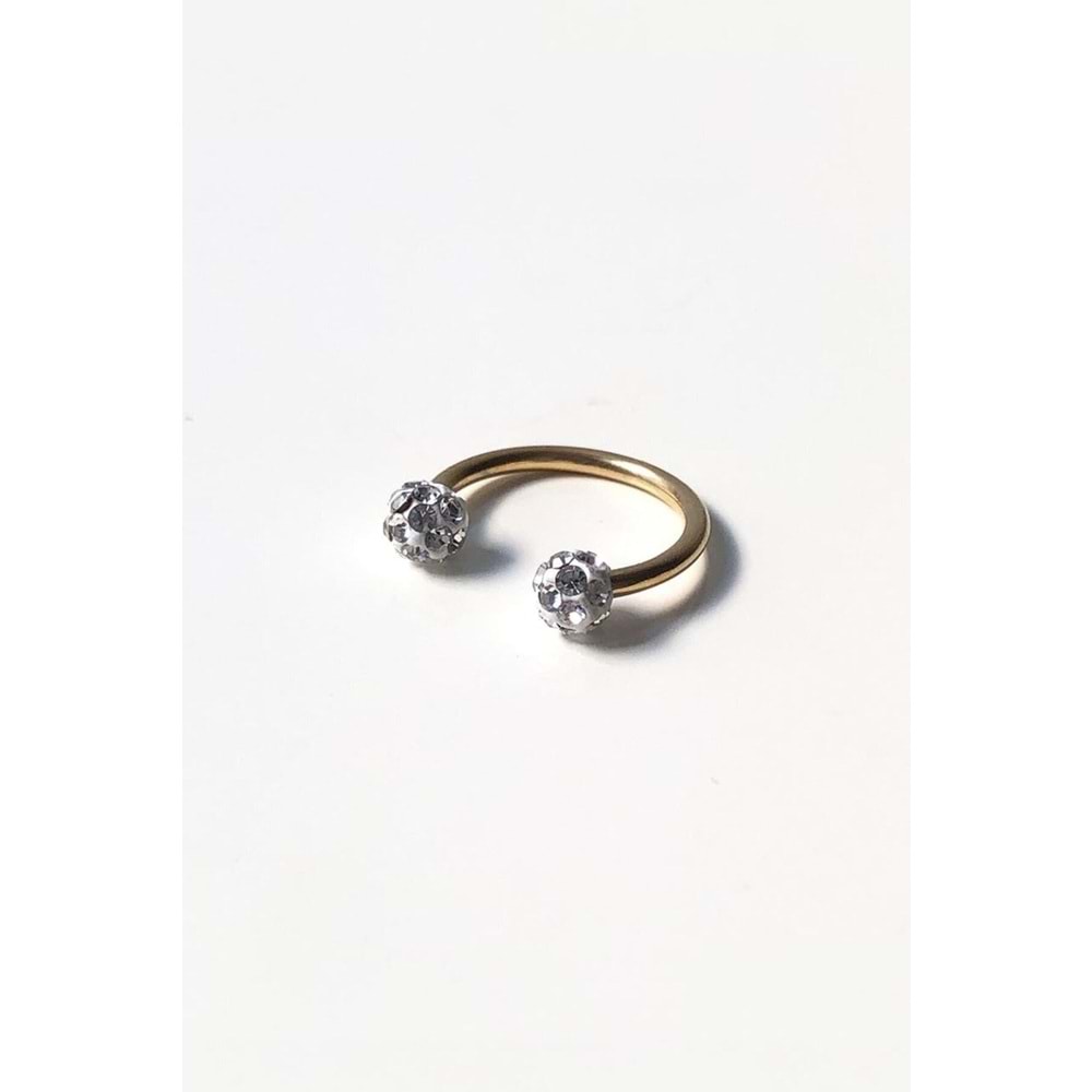 Taşlı Top Gold Piercing