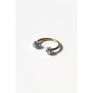 Taşlı Top Gold Piercing