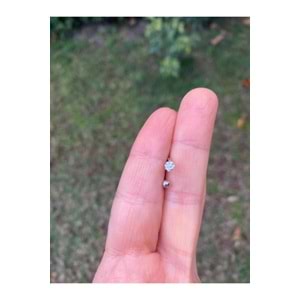 Çelik Silver Taşlı Top Tragus/piercing