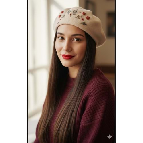 Ressam şapka tasarım bere
