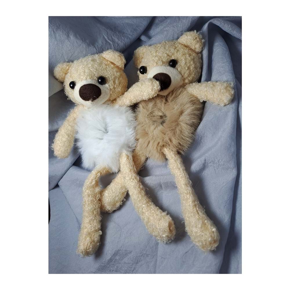 Peluş Lastikli Ayıcıklı Toka