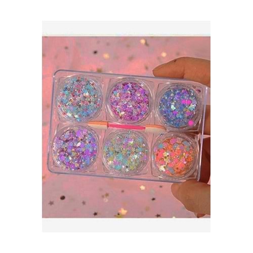 Glitter jel far