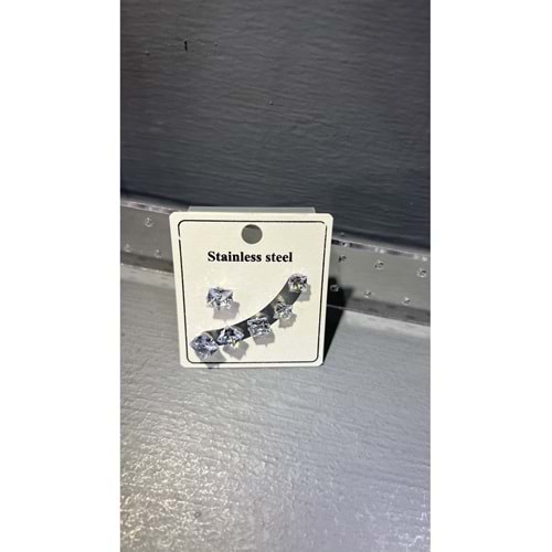 Kadın Çelik Çoklu Set Küpeler