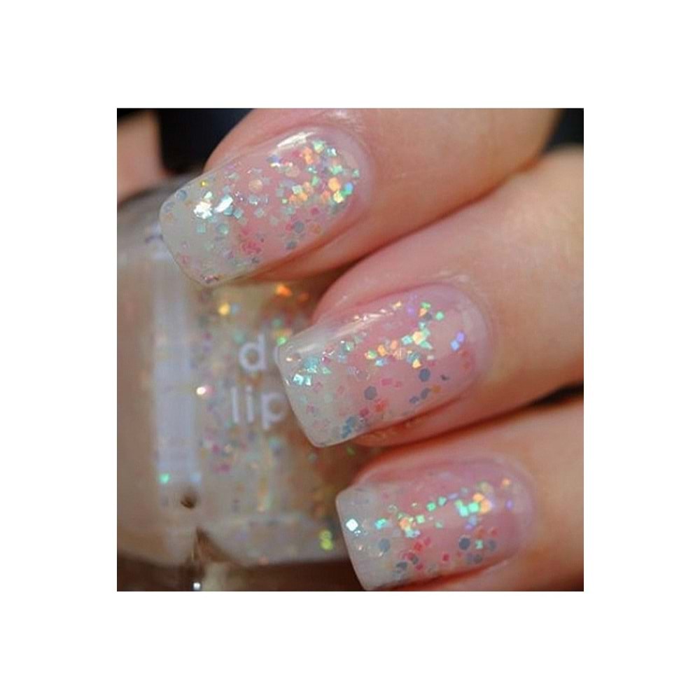 Glitter Beyaz Oje Tasarım