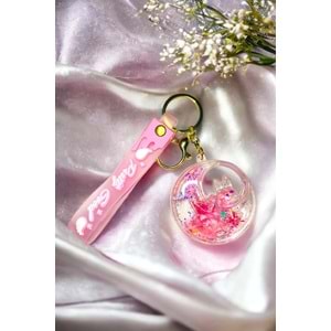 Pink Moon 3D Sulu Anahtarlık ve Çanta Aksesuarı
