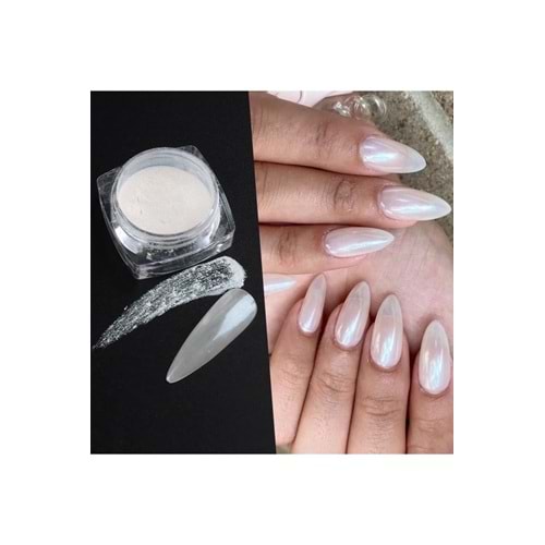 Nail Art Beyaz Inci Tozu