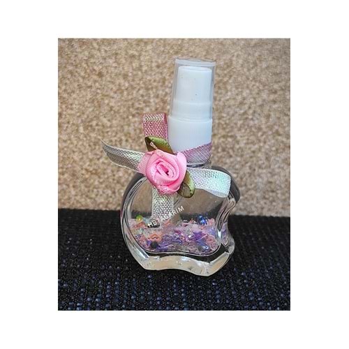 Glitter mini çiçekli cep parfüm fresh