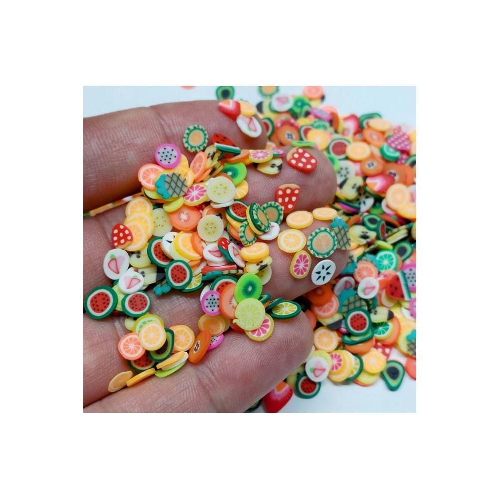 Meyve Epoksi Reçine Mini Meyve Pul Fimo Boncuk Meyve , Takı Malzemeleri