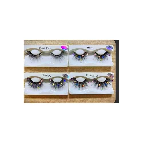 Kirpik Glitter 4lü Set