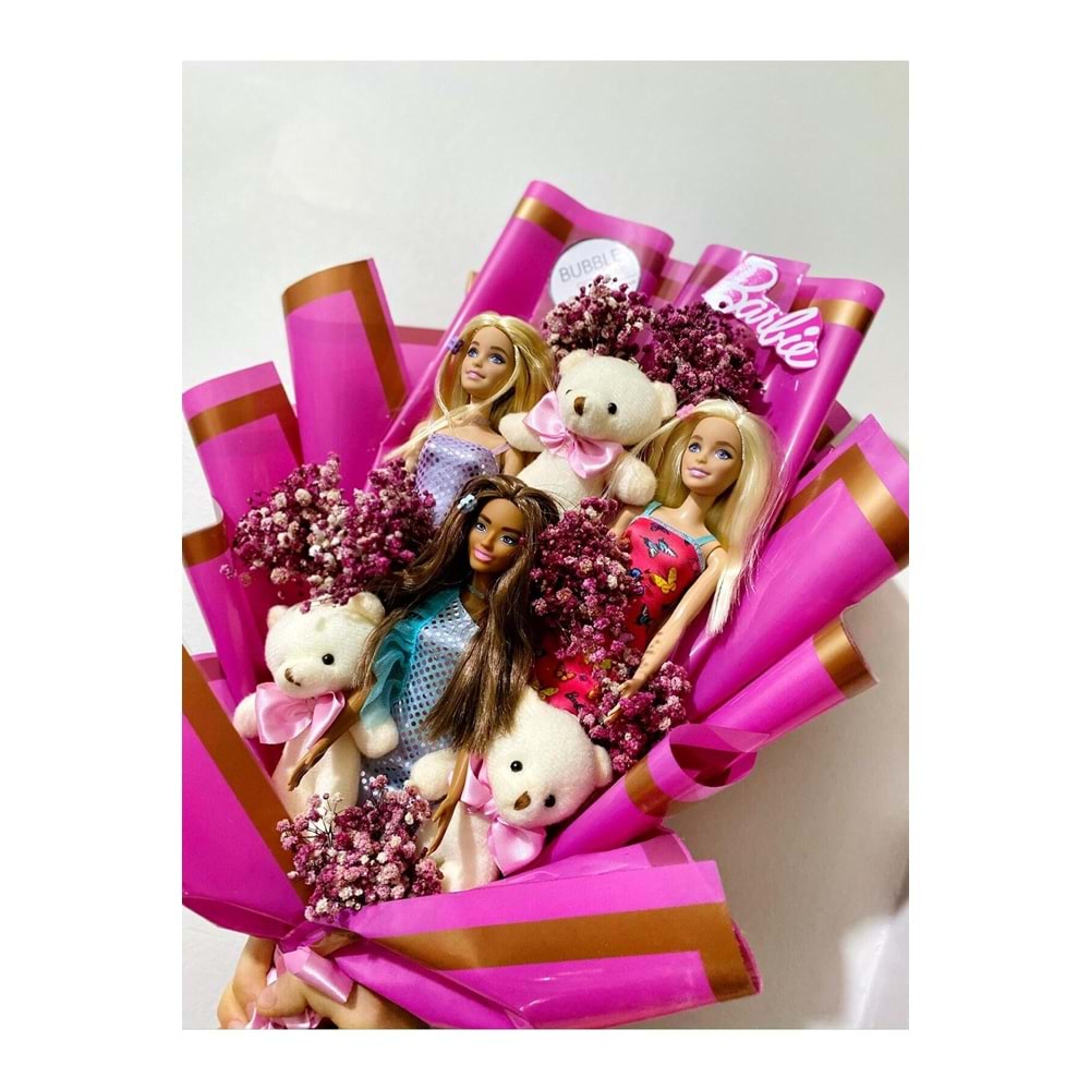 Teddy bear pembe ayıcık buketi