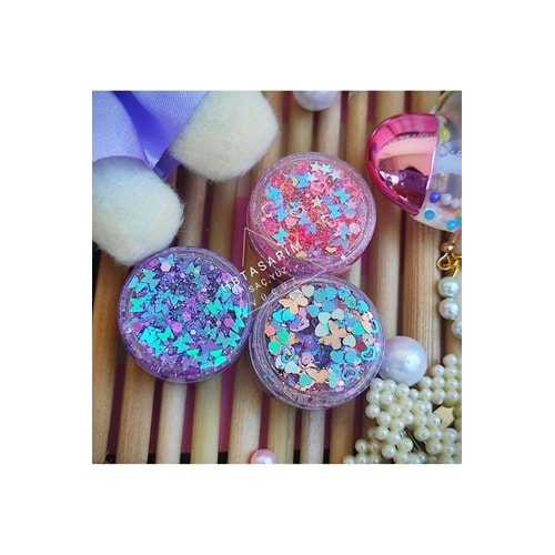 Renkli-glitter Krem Far Yüz Ve Vücut Simi Far Set