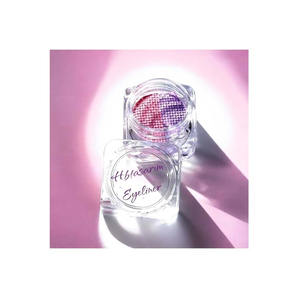Pembe-lila eyeliner