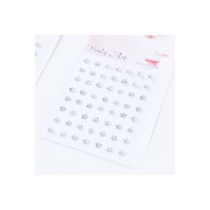 yıldız kristal yüz ve vücut stickerı makyaj taşı, 1 mm 112 adet