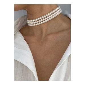 Inci tasma choker kolye