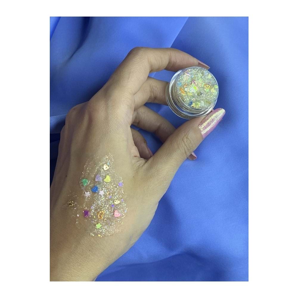 Glitter Jel yüz ve vücut simi no:40 5ml