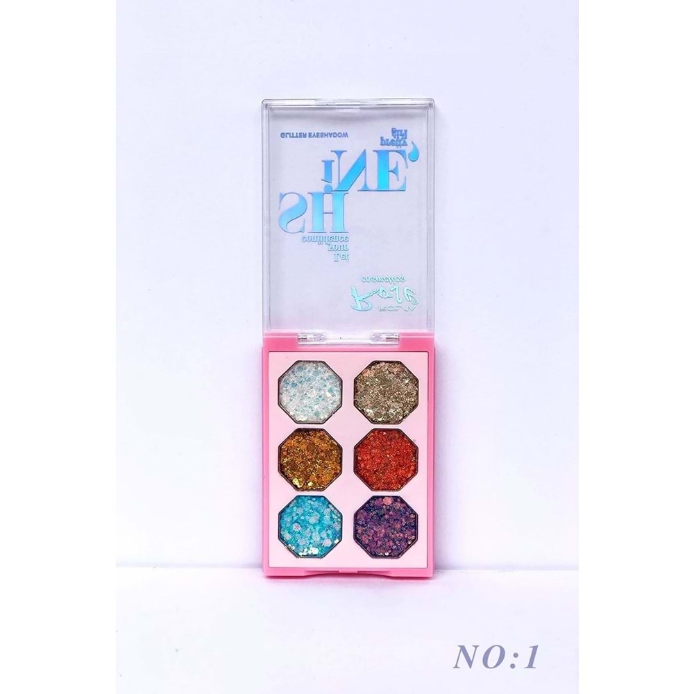 New Glitter 6'lı Far Paleti