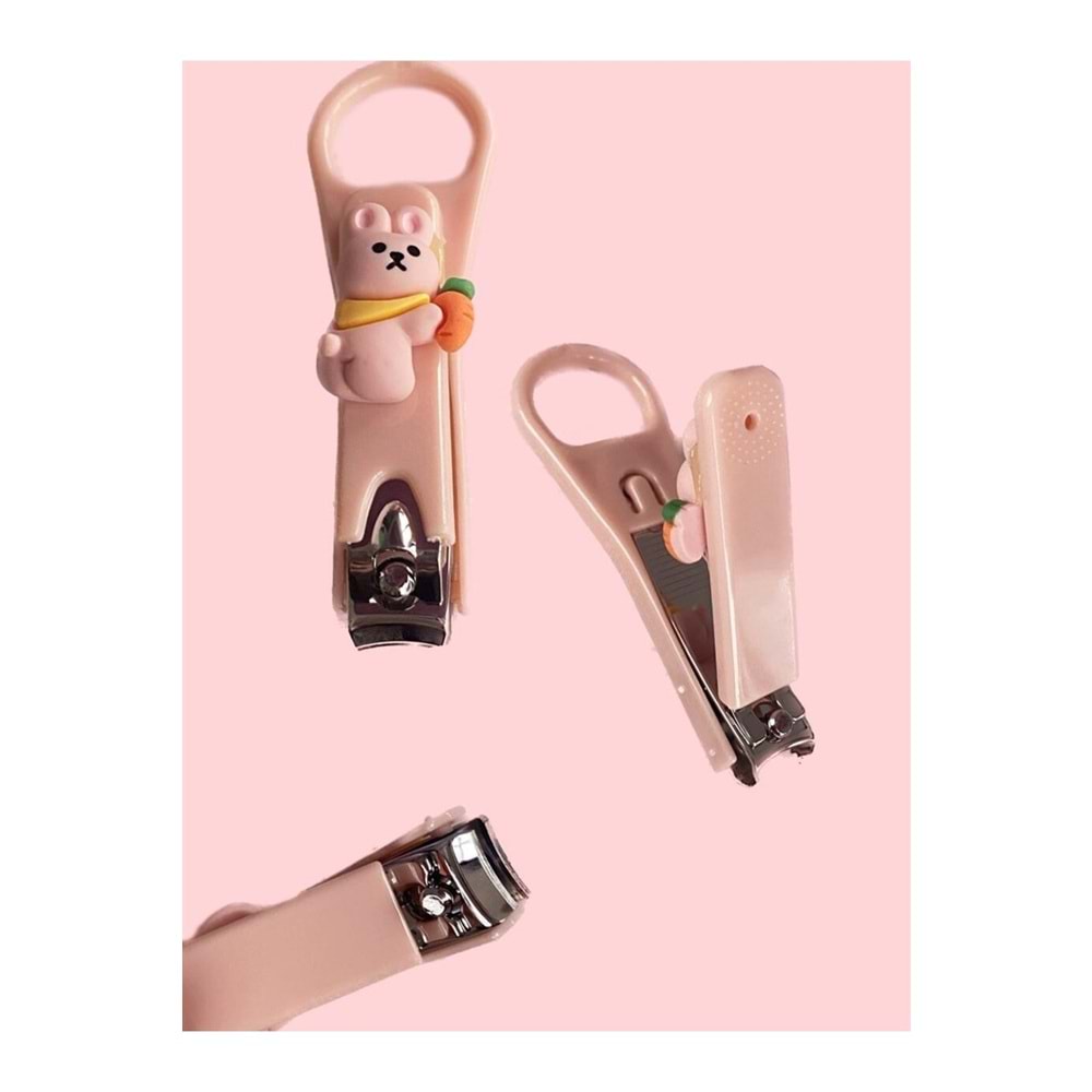 Kawaii Pembe Tavşan Figürlü Tırnak Makası