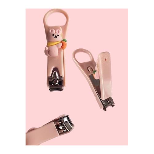 Kawaii Pembe Tavşan Figürlü Tırnak Makası