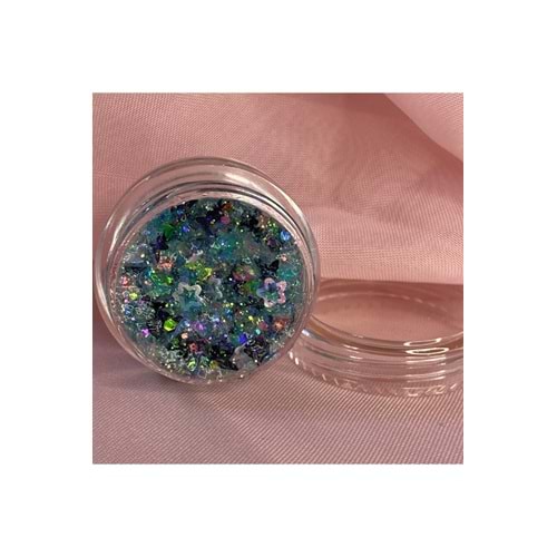Glitter Jel Far Parıltı Sim -20 Aqua Butterfly