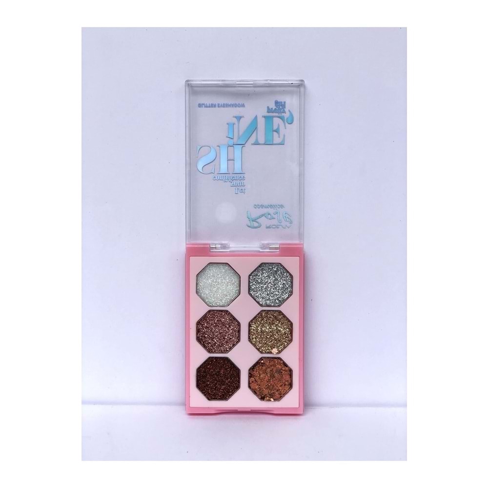 Rose 6'lı New Glitter Palette