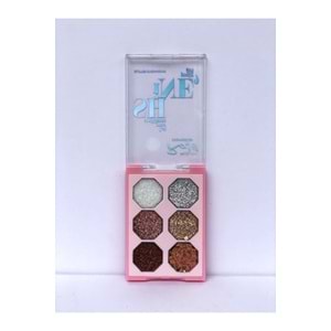 Rose 6'lı New Glitter Palette