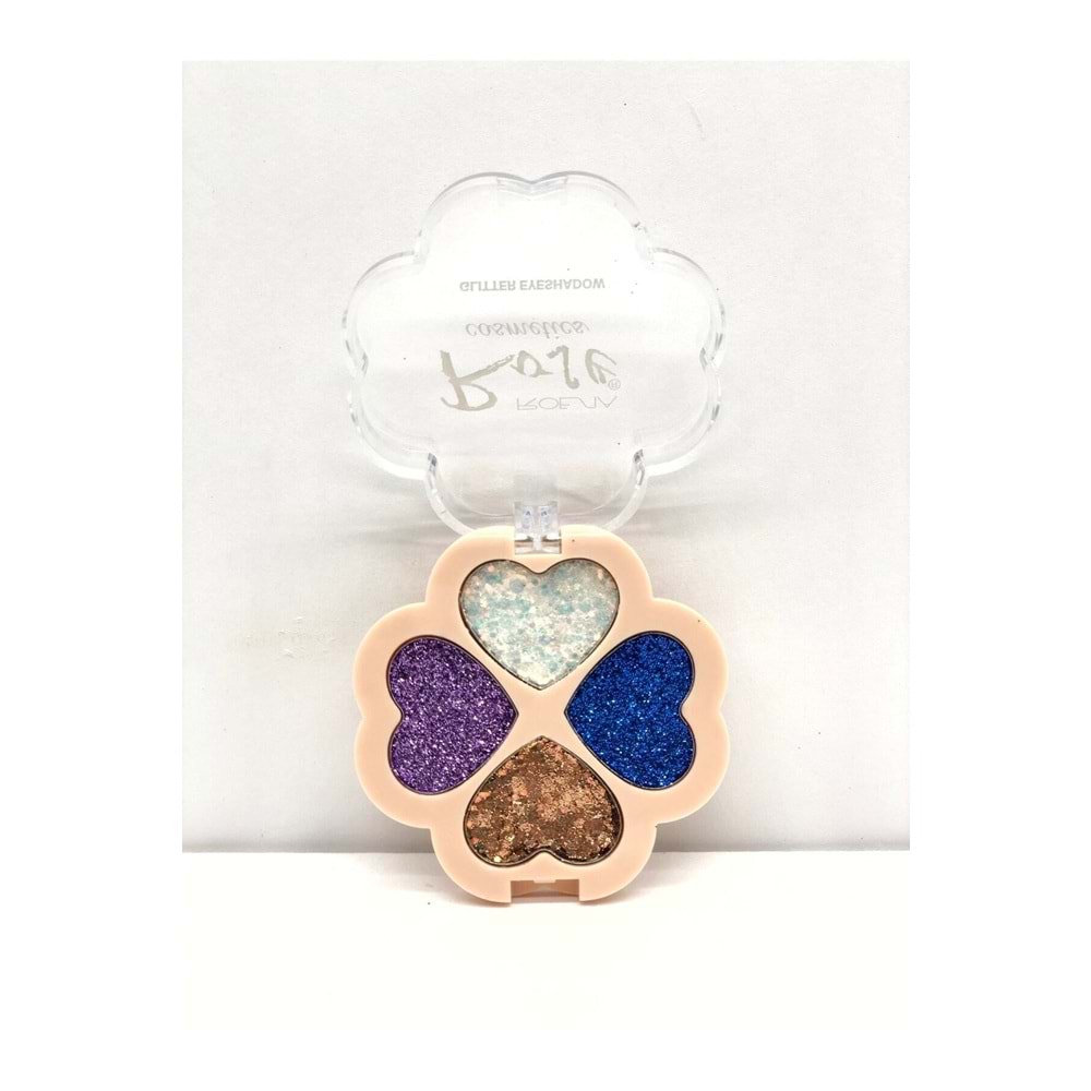 Rose 4'lü Kalpli Glitter - Glıtter Eyeshadow