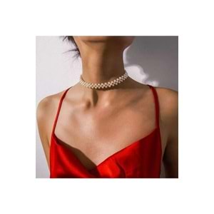 Inci Choker Tasma Kolye