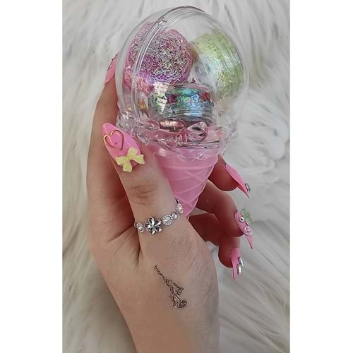 Glitter Jel Far Simli &kalpli Lipgloss Serisi Set