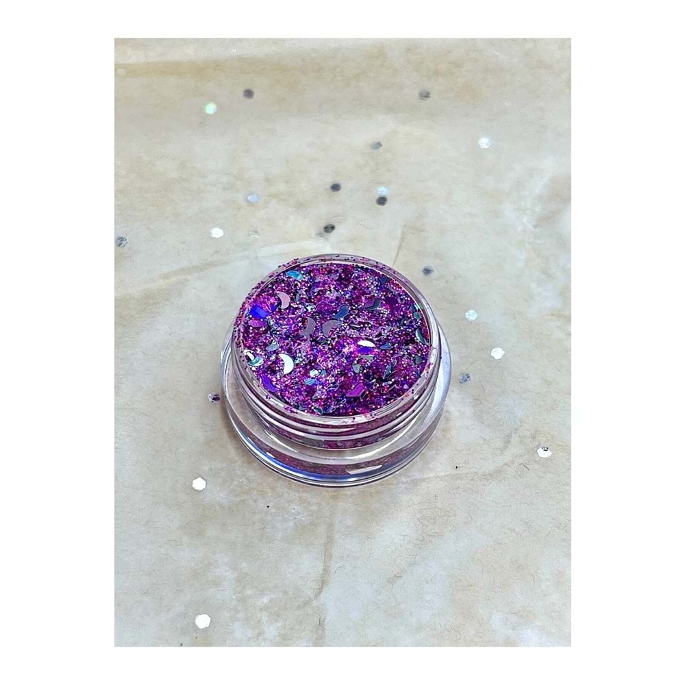 Magenta Jel Glitter 5 Gr