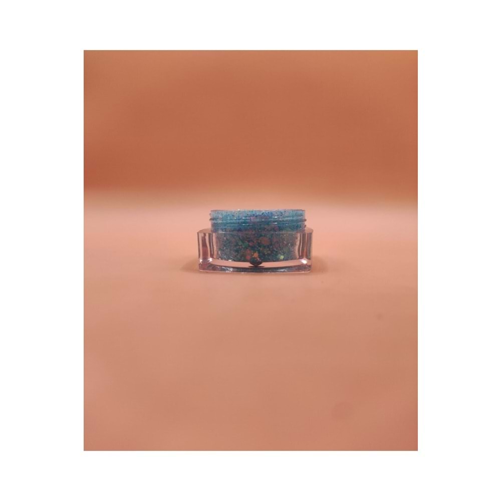 Mini Doğal Jel Glitter - Baby Blue 5ml