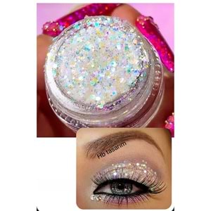 Kremsi Jel Parlak Glitter Simli Far