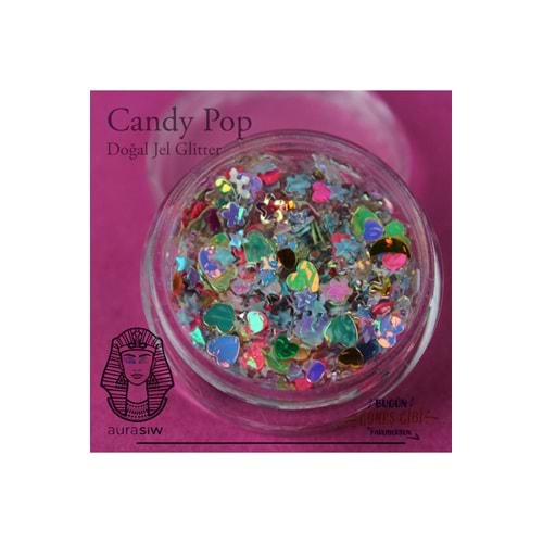 Candy Pop - Jel Formlu Doğal Glitter
