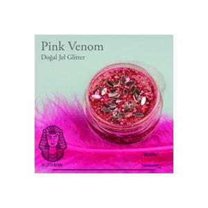 Pink Venom - Jel Formlu Doğal Glitter