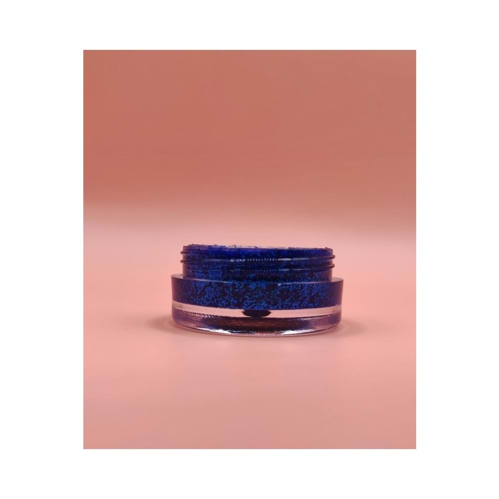 Mini Doğal Jel Glitter Far - Blue 5ml