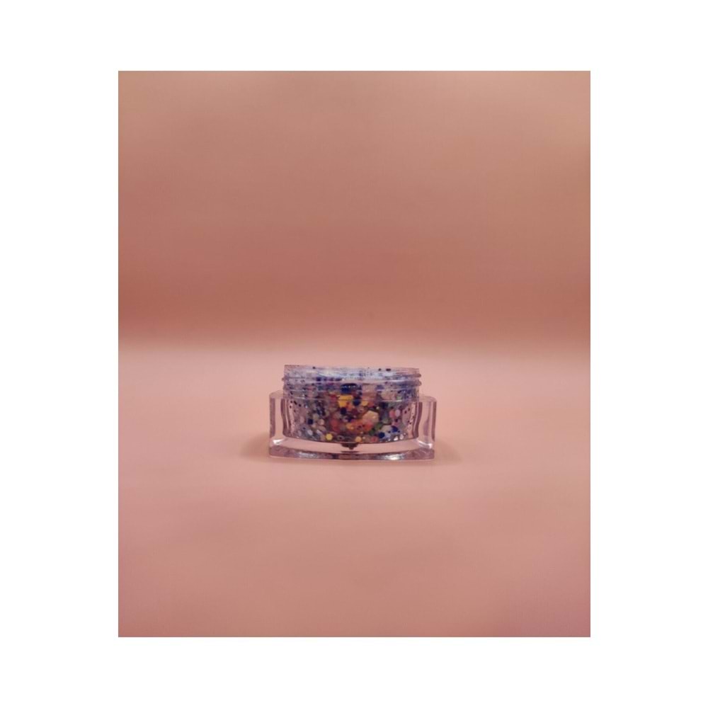 Mini Doğal Jel Glitter - Snow 5ml