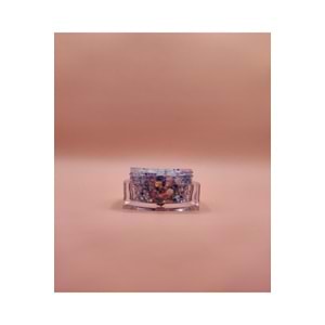 Mini Doğal Jel Glitter - Snow 5ml