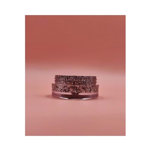 Mini Doğal Jel Glitter Far - Grey 5ml