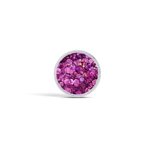 Jel Formlu Parlak Glitter Jade Pink