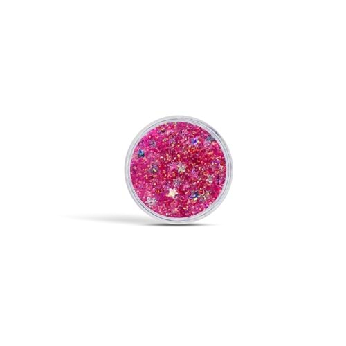 Jel Formlu Parlak Glitter - Iridescent Pink