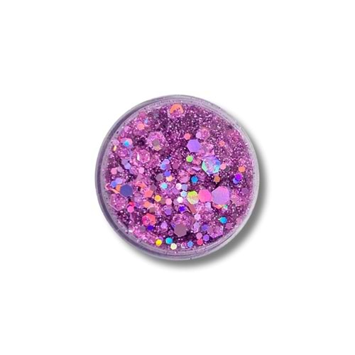 Jel Formlu Parlak Glitter Jade Pink