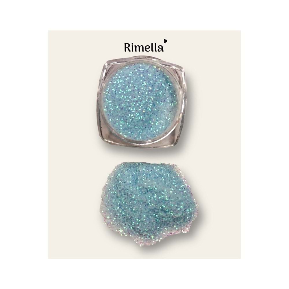 Bebe Mavisi Glitter Far Simi 5 gr Nail Art Tırnak Simi Makyaj Simi
