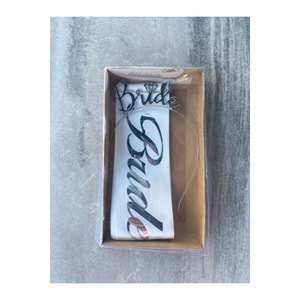 Bride To Be Taç Kuşak Seti Beyaz Kaliteli Baskı