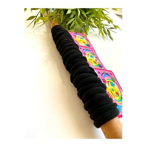 36 Lı Havlu Lastik Toka-siyah-küçük Boy