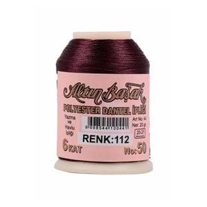Polyester Oya Ve Dantel Ipliği 20 Gr No:50 6 Kat - 112