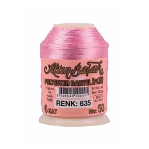 Polyester Oya Ve Dantel Ipliği 20 Gr No:50 6 Kat - 635