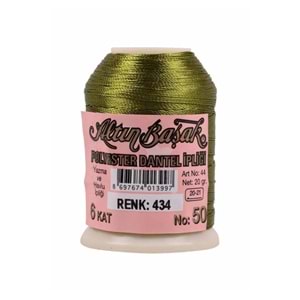 Polyester Oya Ve Dantel Ipliği 20 Gr No:50 6 Kat - 434