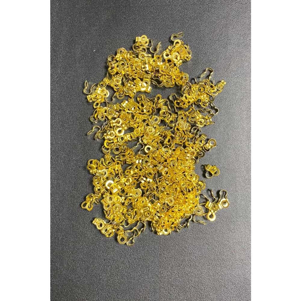 7 Mm Altın Rengi Zincir Sıkıştırma Takı Bitiş Aparatı 65 Gr