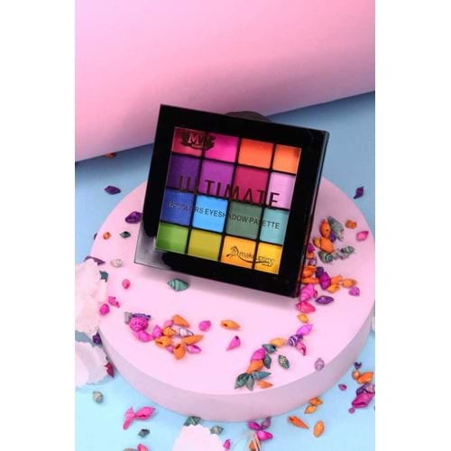Unicorn Renkli 16'lı Far Paleti Makeup Time