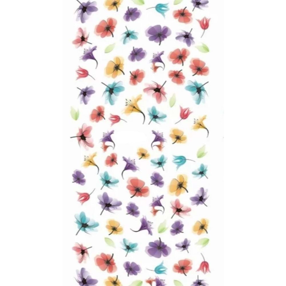 Çiçekler Tırnak Dövme Sticker,nailart